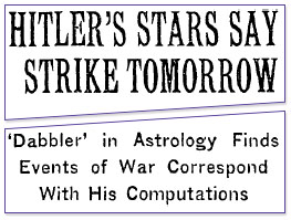 NYT 15 september 1940: Hitler's Star