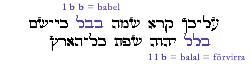 1 Mos 11:9 - Babel
