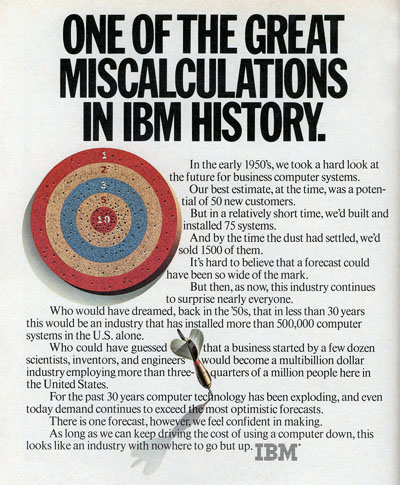 IBM 1980: One of the Great Miscalculations in IBM History