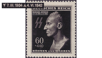 Reinhard Heydrich on a stamp